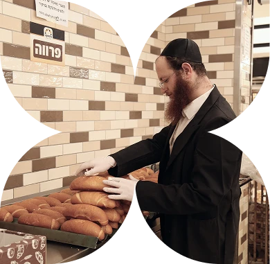 צעיר עובד במאפייה