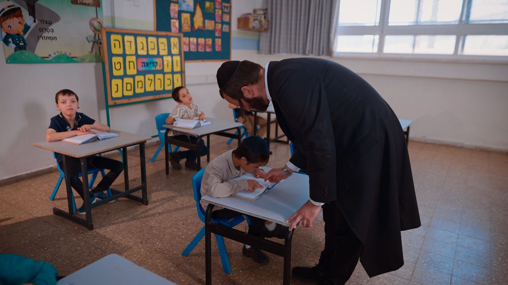 קריאת אלף בית בכיתה